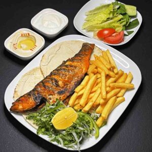 Grilled seabass