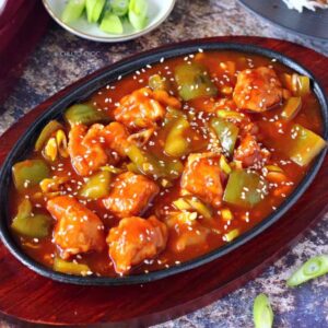 Chicken Manchurian gravy/dry