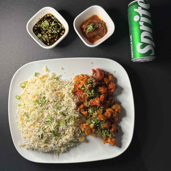 Fried Rice Combo with schezwan