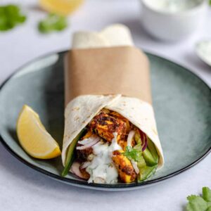 Crispy paneer wrap